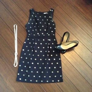 Black and Silver Polka Dotted Dress